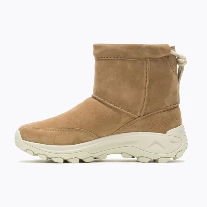 Merrell Boots Women Winter Pull On Wide Width Camel