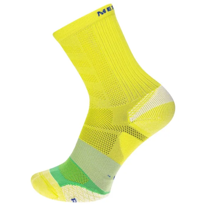 Merrell Socks MenWomen Cushion Trail Runner Crew Sock Light Yellow