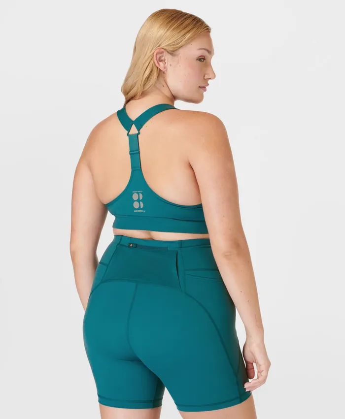 Merrell Tops Women Ascend Power Bra X Sweaty Betty Cabin Blue