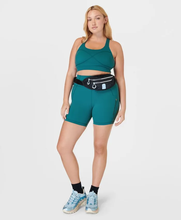 Merrell Tops Women Ascend Power Bra X Sweaty Betty Cabin Blue