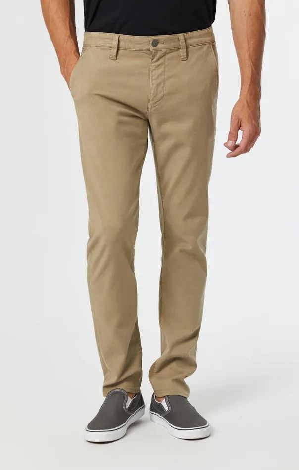 Milton Slim Straight Chino In Beige Luxe Twill Men Mavi Jeans Pants Milton Slim Straight Chino In Beige Luxe Twill Men Mavi Jeans Pants