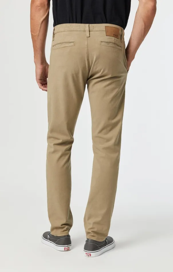Milton Slim Straight Chino In Beige Luxe Twill Men Mavi Jeans Pants Milton Slim Straight Chino In Beige Luxe Twill Men Mavi Jeans Pants