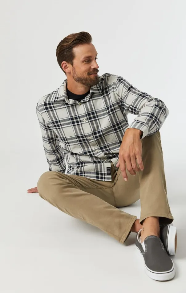Milton Slim Straight Chino In Beige Luxe Twill Men Mavi Jeans Pants Milton Slim Straight Chino In Beige Luxe Twill Men Mavi Jeans Pants