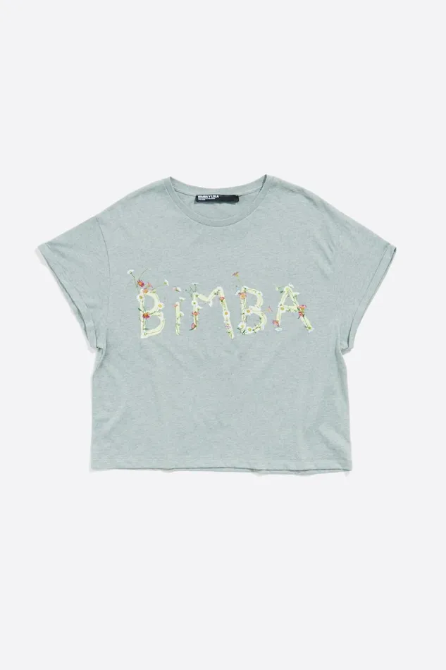 Mint Boxy Logo Tshirt Mint Women Bimba Y Lola TShirts Mint Boxy Logo Tshirt Mint Women Bimba Y Lola TShirts