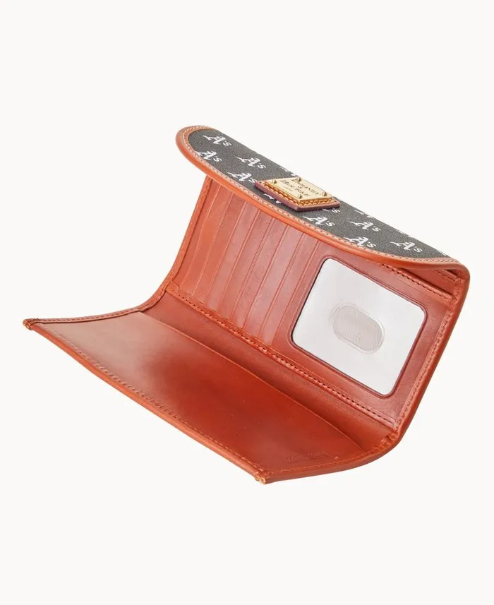 MLB Athletics Continental Clutch Athletics ManWoman Dooney and Bourke Wallets MLB Athletics Continental Clutch Athletics ManWoman Dooney and Bourke Wallets
