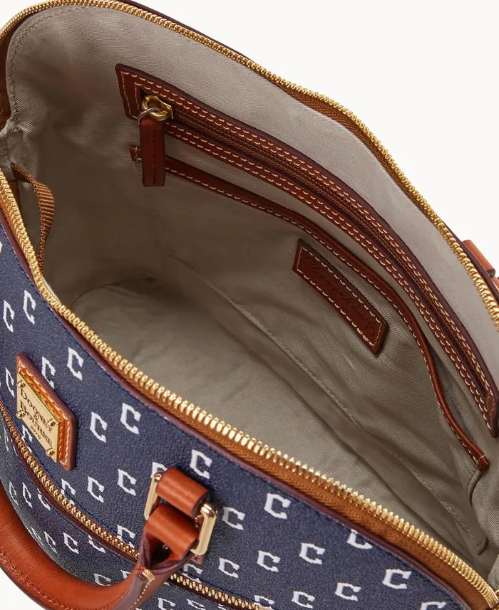 MLB Guardians Domed Zip Satchel Guardians Woman Dooney and Bourke Satchels MLB Guardians Domed Zip Satchel Guardians Woman Dooney and Bourke Satchels