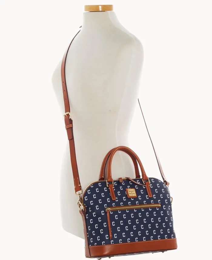 MLB Guardians Domed Zip Satchel Guardians Woman Dooney and Bourke Satchels MLB Guardians Domed Zip Satchel Guardians Woman Dooney and Bourke Satchels
