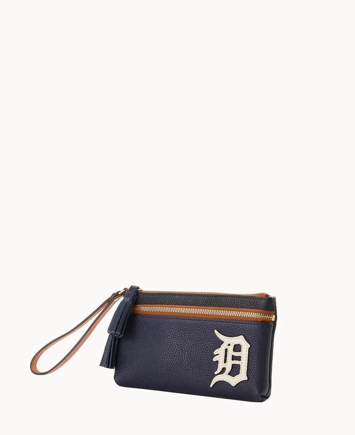 MLB Tigers Double Zip Wristlet Tigers ManWoman Dooney and Bourke Wallets MLB Tigers Double Zip Wristlet Tigers ManWoman Dooney and Bourke Wallets