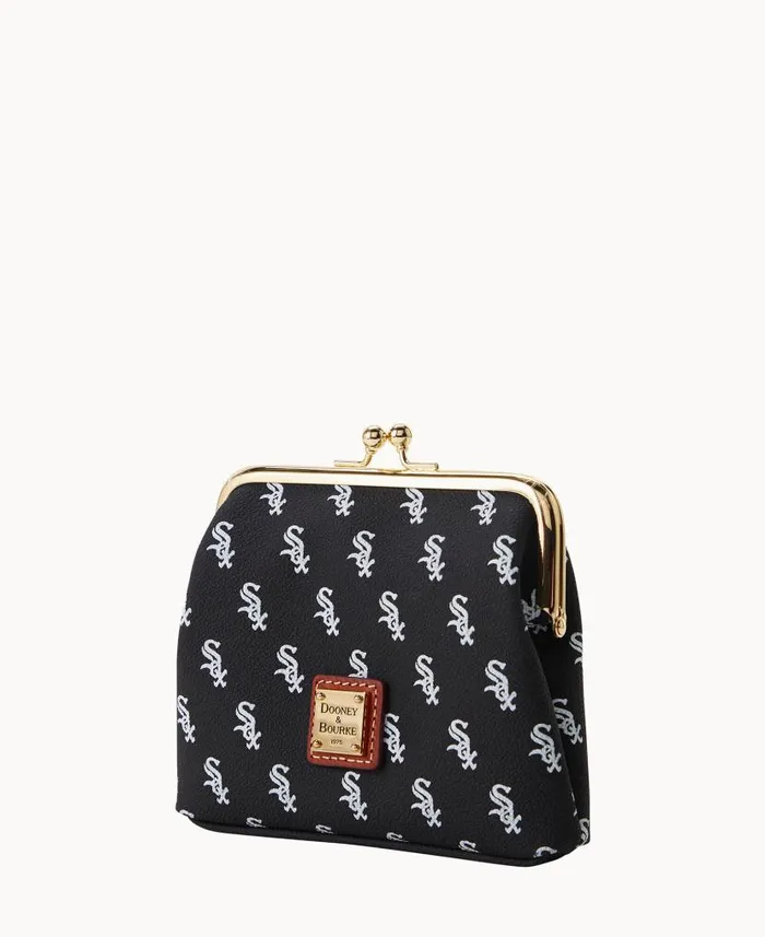 MLB White Sox Large Framed Purse White Sox ManWoman Dooney and Bourke Wallets MLB White Sox Large Framed Purse White Sox ManWoman Dooney and Bourke Wallets