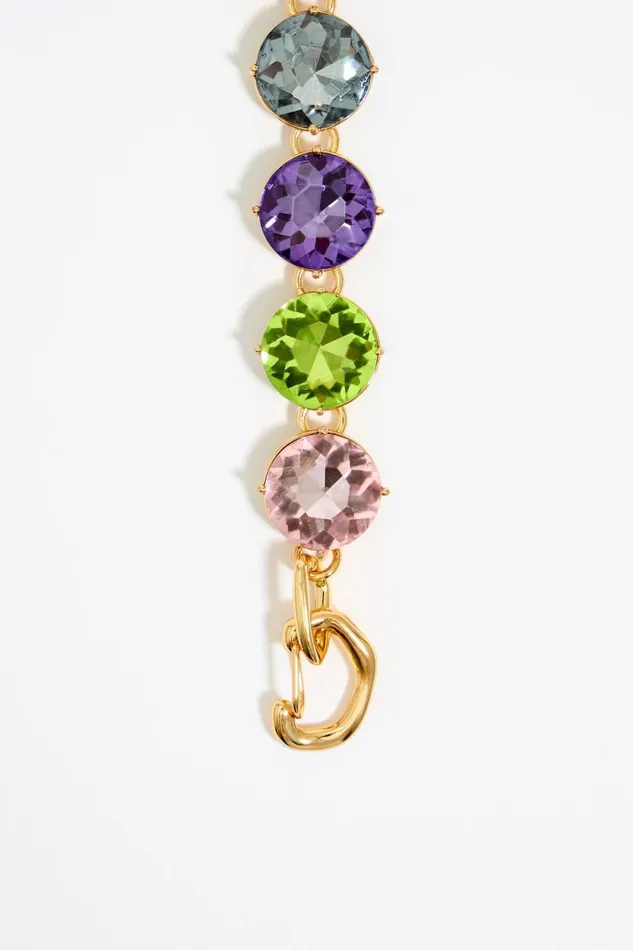 Multicolor Bees And Crystals Necklace Gold Women Bimba Y Lola Jewelry Multicolor Bees And Crystals Necklace Gold Women Bimba Y Lola Jewelry