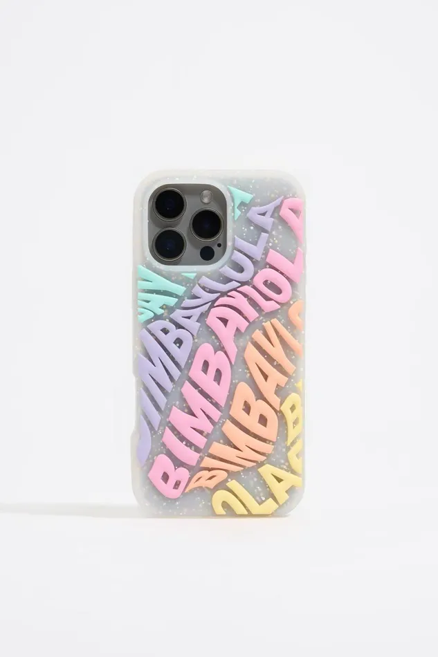 Multicolored Logo Silicone IPhone 16 Pro Max Case Lilac Women Bimba Y Lola Phone Cases Multicolored Logo Silicone IPhone 16 Pro Max Case Lilac Women Bimba Y Lola Phone Cases