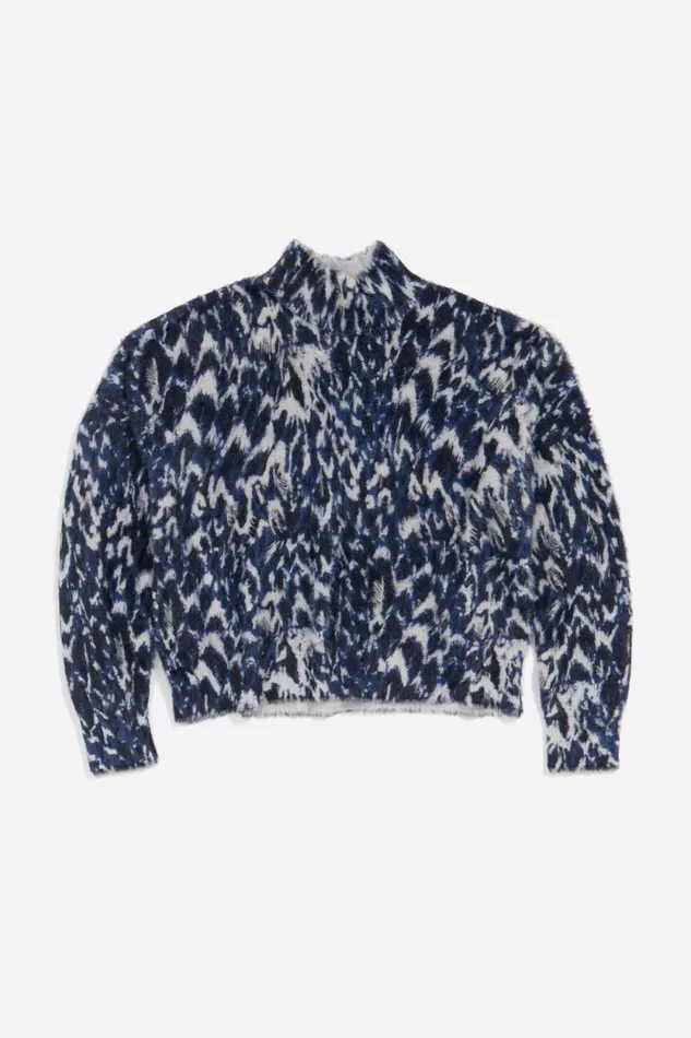 Navy Blue Fluffy Plumancha Boxy Sweater Plumancha Navy Women Bimba Y Lola Total Look Navy Blue Fluffy Plumancha Boxy Sweater Plumancha Navy Women Bimba Y Lola Total Look