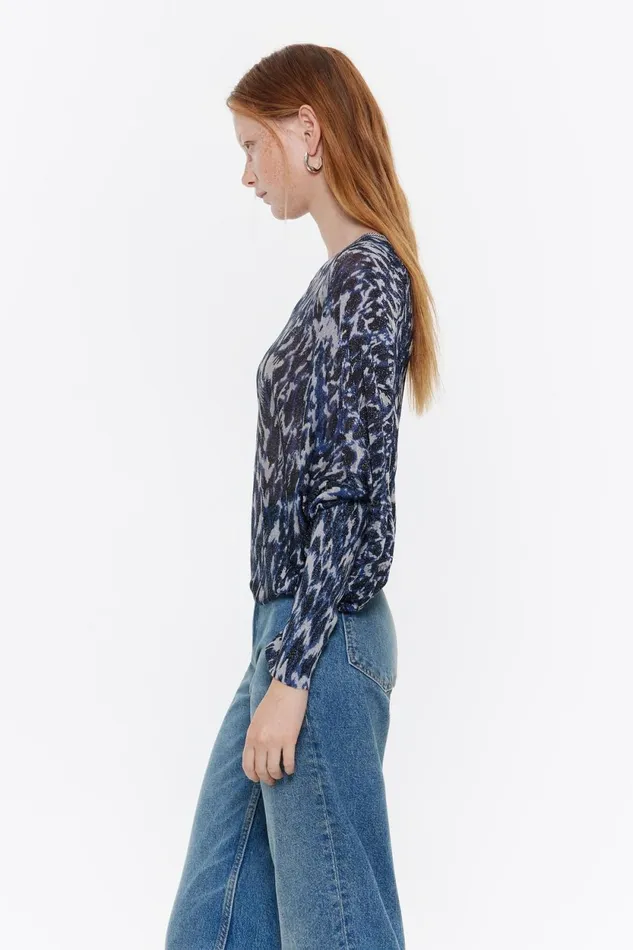 Navy Blue Plumancha Sweater Plumancha Navy Women Bimba Y Lola Knitwear Navy Blue Plumancha Sweater Plumancha Navy Women Bimba Y Lola Knitwear