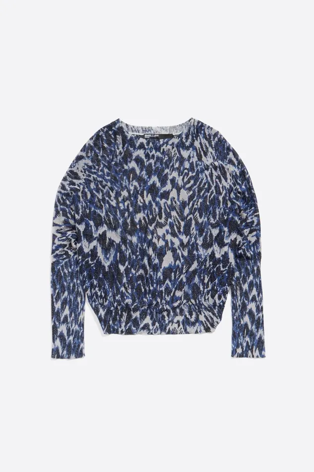 Navy Blue Plumancha Sweater Plumancha Navy Women Bimba Y Lola Knitwear Navy Blue Plumancha Sweater Plumancha Navy Women Bimba Y Lola Knitwear