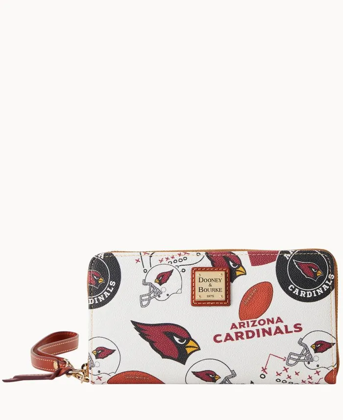 NFL AZ Cardinals Large Zip Around Wristlet Cardinals ManWoman Dooney and Bourke Wallets NFL AZ Cardinals Large Zip Around Wristlet Cardinals ManWoman Dooney and Bourke Wallets