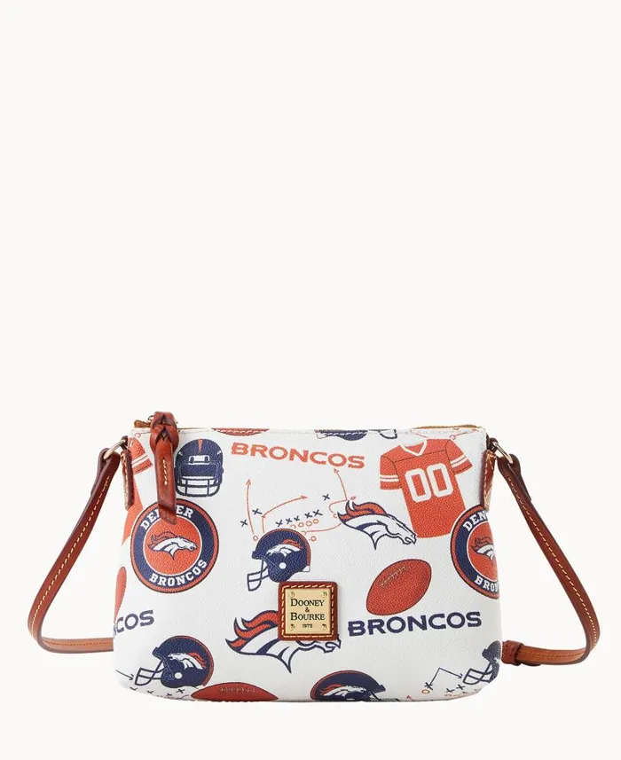 NFL Broncos Crossbody Pouchette Broncos Woman Dooney and Bourke Crossbodies