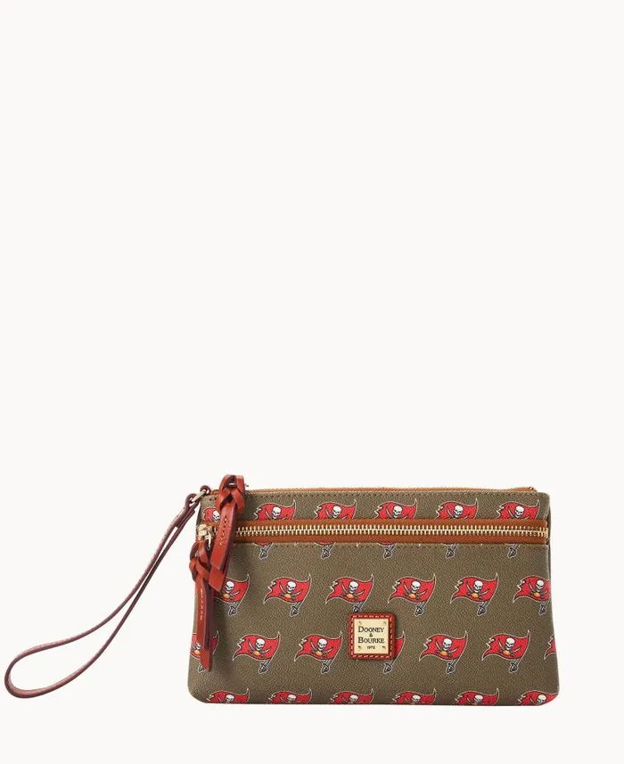 NFL Buccaneers Double Zip Wristlet Tampa Bay Buccaneers ManWoman Dooney and Bourke Wallets NFL Buccaneers Double Zip Wristlet Tampa Bay Buccaneers ManWoman Dooney and Bourke Wallets