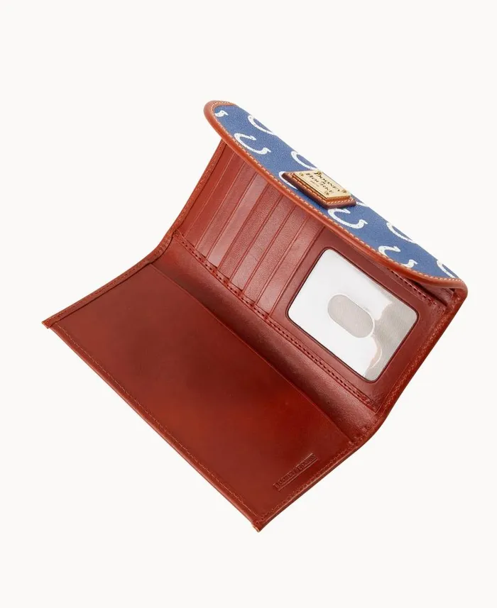 NFL Colts Continental Clutch Colts ManWoman Dooney and Bourke Wallets NFL Colts Continental Clutch Colts ManWoman Dooney and Bourke Wallets