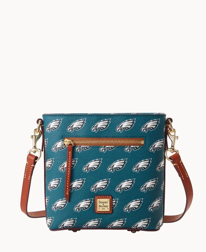 NFL Eagles Small Zip Crossbody Eagles Woman Dooney and Bourke Crossbodies