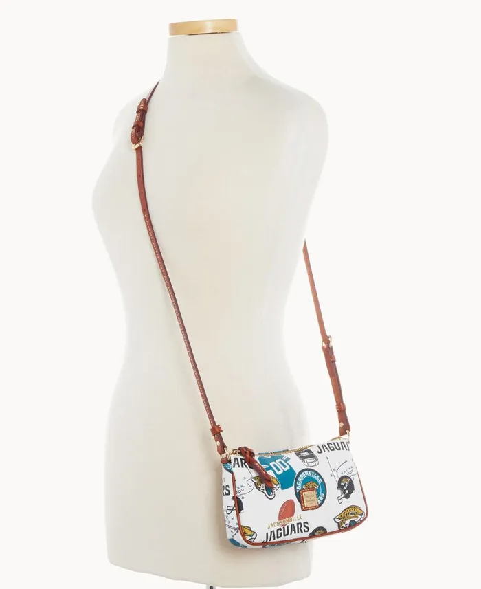 NFL Jaguars Lexi Crossbody Sm Coin Case Jaguars Woman Dooney and Bourke Crossbodies NFL Jaguars Lexi Crossbody Sm Coin Case Jaguars Woman Dooney and Bourke Crossbodies