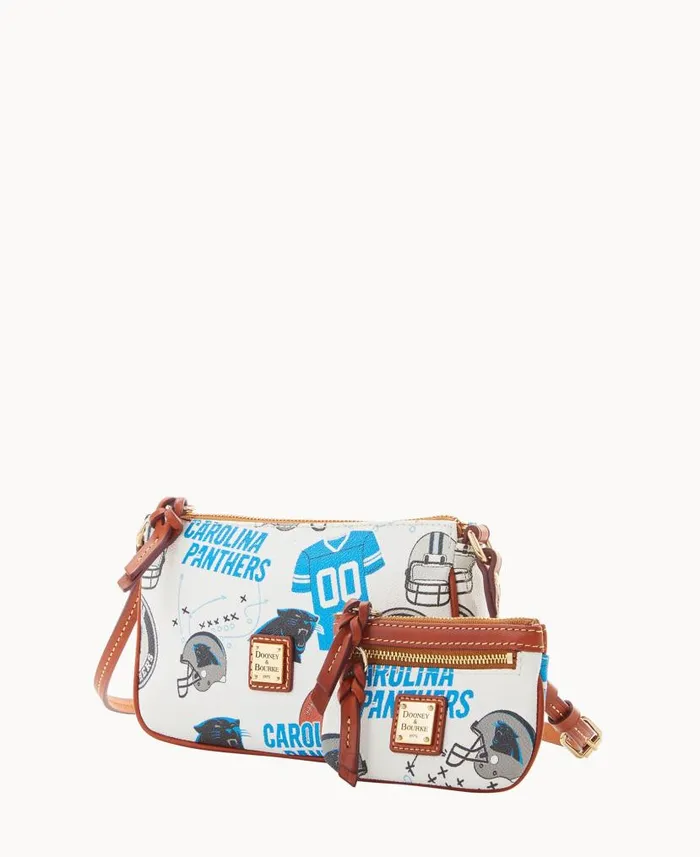 NFL Panthers Lexi Crossbody Sm Coin Case Panthers Woman Dooney and Bourke Crossbodies NFL Panthers Lexi Crossbody Sm Coin Case Panthers Woman Dooney and Bourke Crossbodies