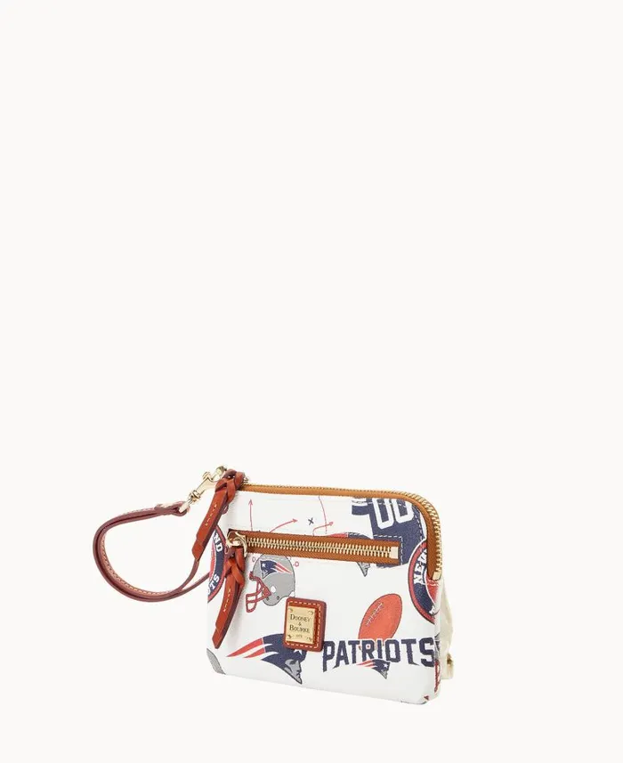 NFL Patriots Zip Around Wristlet Patriots ManWoman Dooney and Bourke Wallets