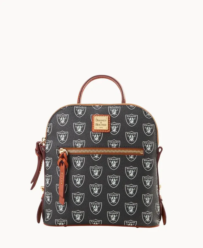 NFL Raiders Small Backpack Raiders Woman Dooney and Bourke Backpacks