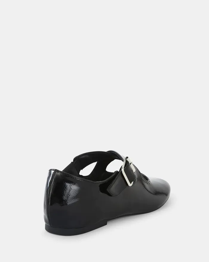 NOVO Shoes Ballet Flats Women CASORIA Black Patent Ballet Flats