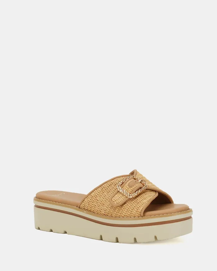 NOVO Shoes BETTE NATURAL RAFFIA Women Wedges