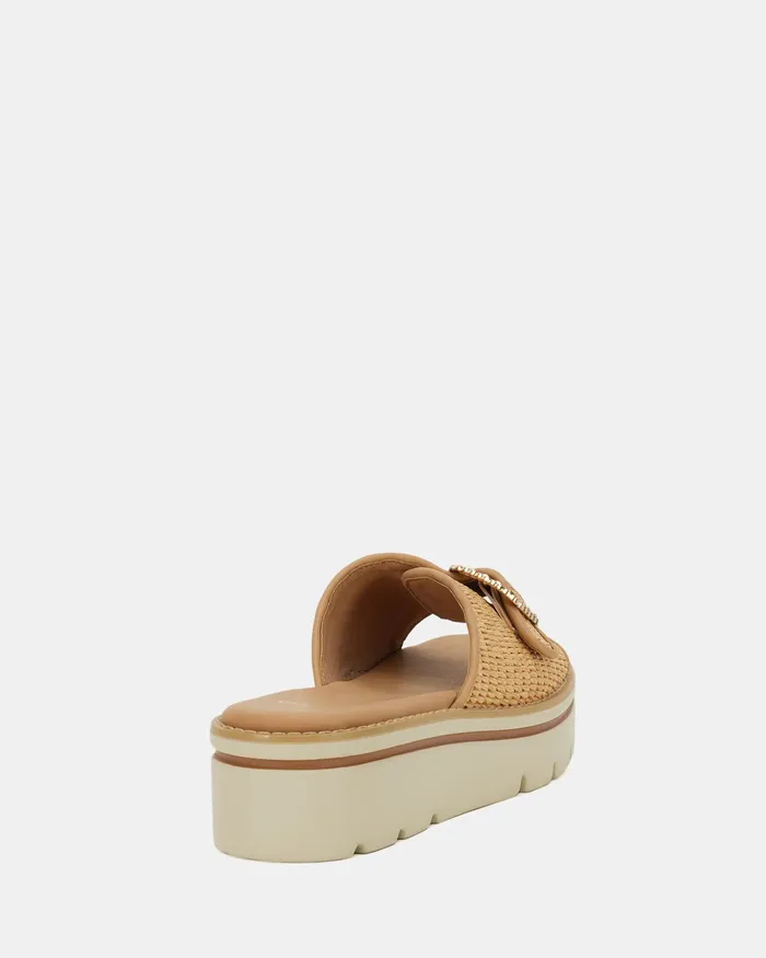 NOVO Shoes BETTE NATURAL RAFFIA Women Wedges