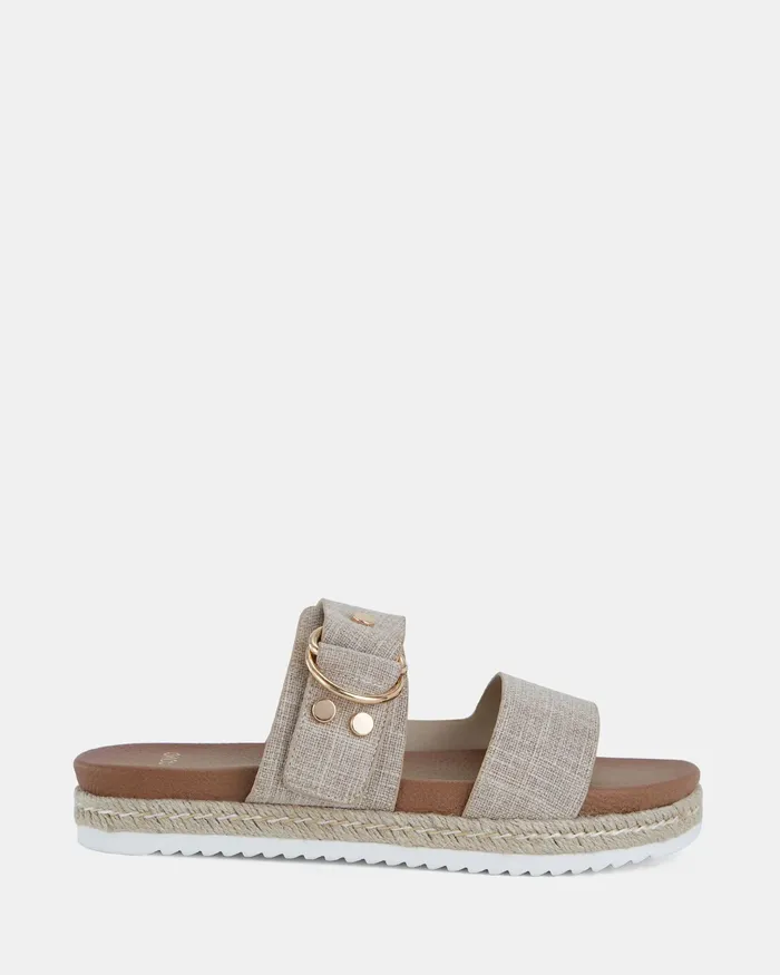 NOVO Shoes SEZZADIO LINEN Flatform Women Slides
