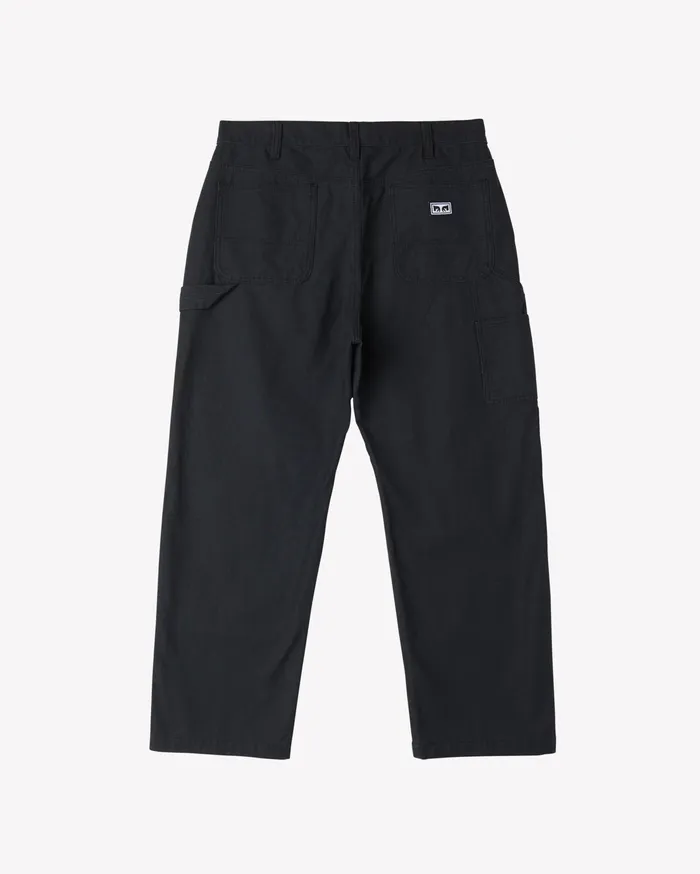 OBEY Clothing BIG TIMER TWILL DOUBLE KNEE PANT Black Men BOTTOMS