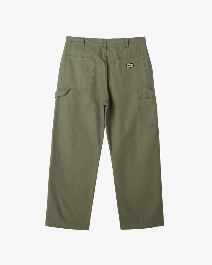 OBEY Clothing BIG TIMER TWILL DOUBLE KNEE PANT Laurel Wreath Men BOTTOMS
