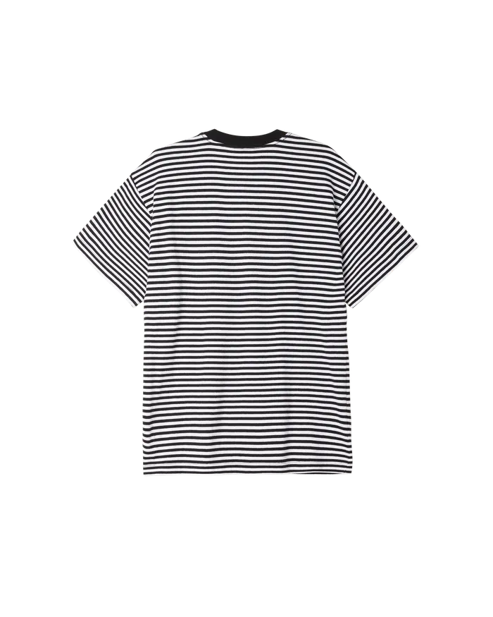 OBEY Clothing TOPS Men EST WORKS EYES STRIPE TSHIRT Black Multi