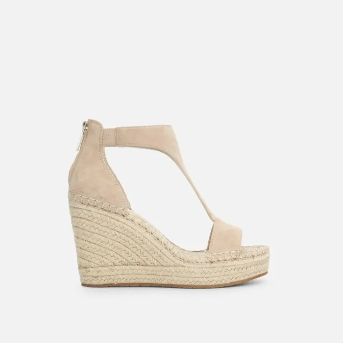 Olivia Suede TStrap Sandal Buff Women Kenneth Cole Sandals