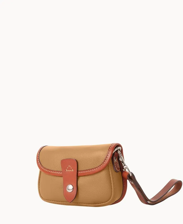 Oncour Cabriolet Flap Wristlet Tan ManWoman Dooney and Bourke Wallets Oncour Cabriolet Flap Wristlet Tan ManWoman Dooney and Bourke Wallets