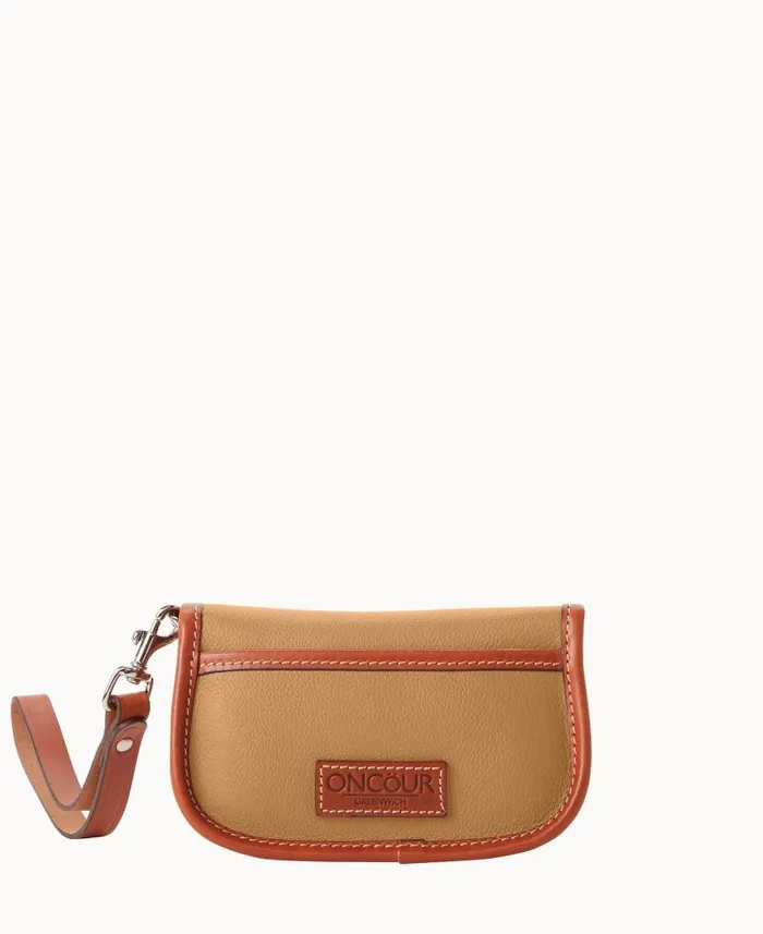 Oncour Cabriolet Flap Wristlet Tan ManWoman Dooney and Bourke Wallets Oncour Cabriolet Flap Wristlet Tan ManWoman Dooney and Bourke Wallets