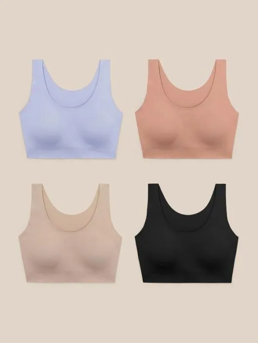 OneSizeFitsMost Classic Wireless Silk Bra Women Lilysilk Underwear