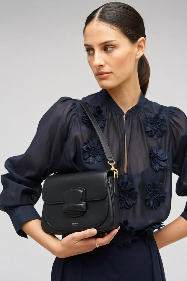 Oroton Carter Small Day Bag Black Women Shoulder Oroton Carter Small Day Bag Black Women Shoulder