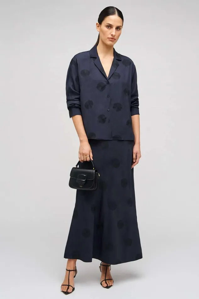 Oroton Embroidered Starburst Shirt North Sea Women Tops