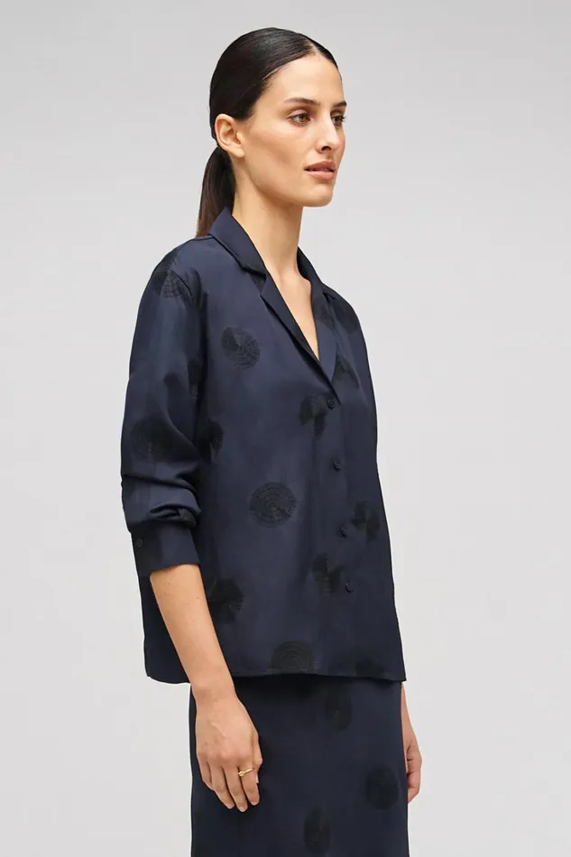 Oroton Embroidered Starburst Shirt North Sea Women Tops Oroton Embroidered Starburst Shirt North Sea Women Tops