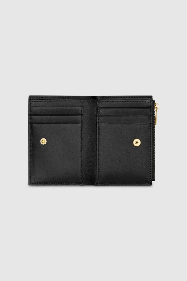 Oroton Imogen Mini 10 Credit Card Zip Wallet Black Women Wallets Oroton Imogen Mini 10 Credit Card Zip Wallet Black Women Wallets