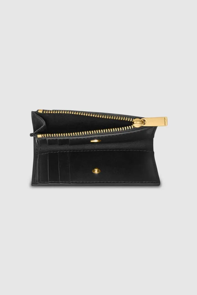 Oroton Imogen Mini 10 Credit Card Zip Wallet Black Women Wallets Oroton Imogen Mini 10 Credit Card Zip Wallet Black Women Wallets