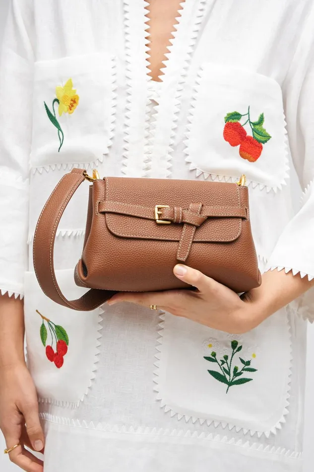 Oroton Margot Small Top Handle Whiskey Women Shoulder Oroton Margot Small Top Handle Whiskey Women Shoulder