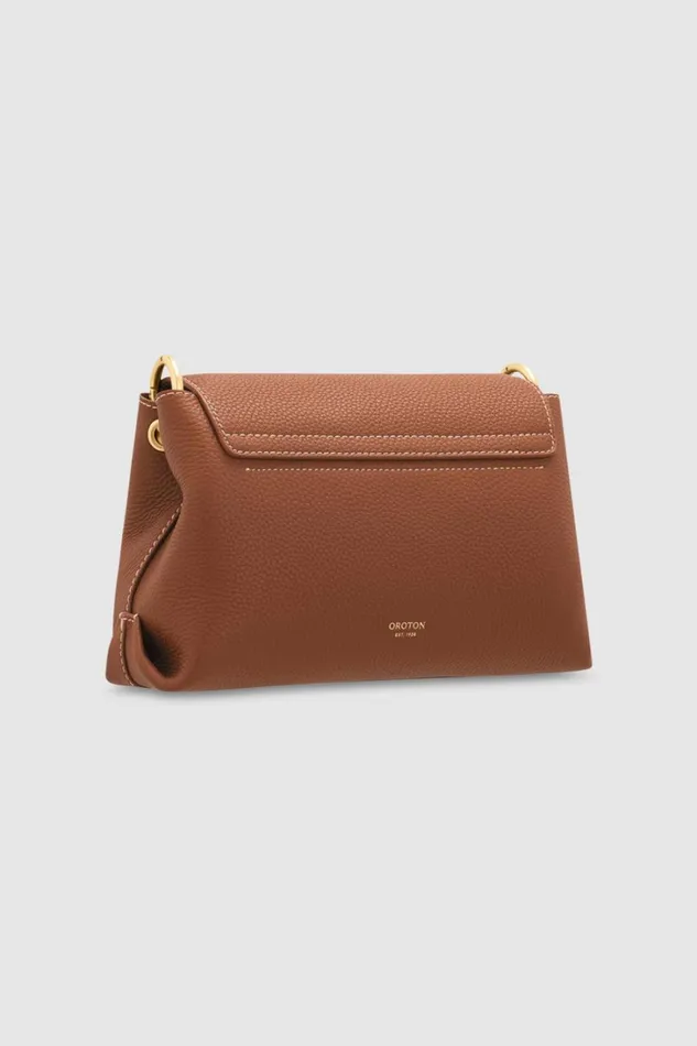 Oroton Margot Small Top Handle Whiskey Women Shoulder Oroton Margot Small Top Handle Whiskey Women Shoulder