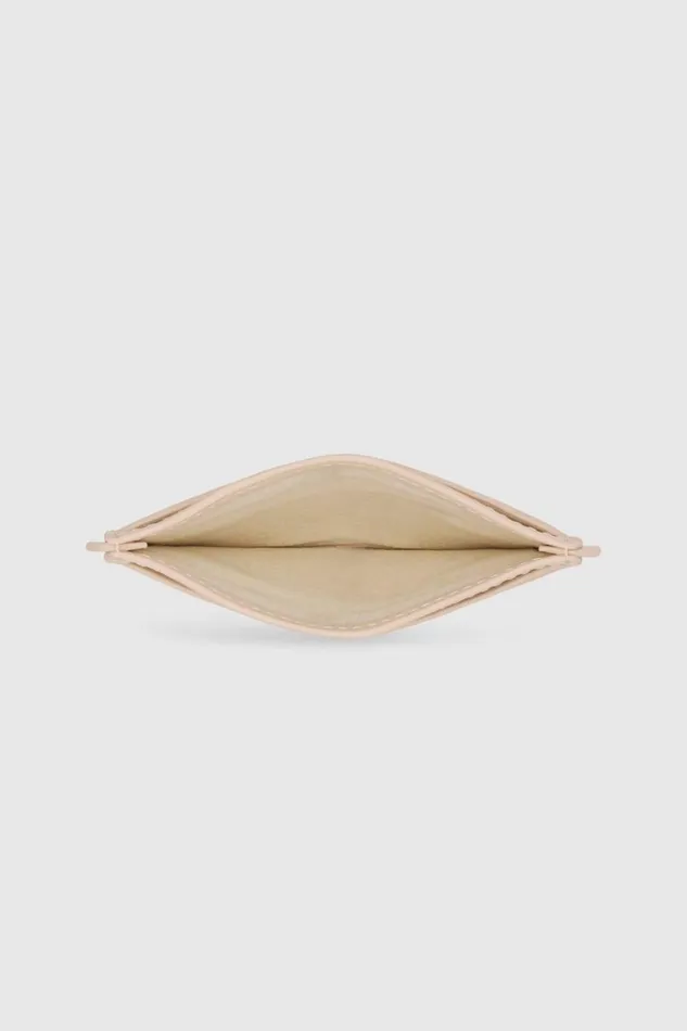 Oroton Scallop Card Sleeve Puff Pink Women Wallets