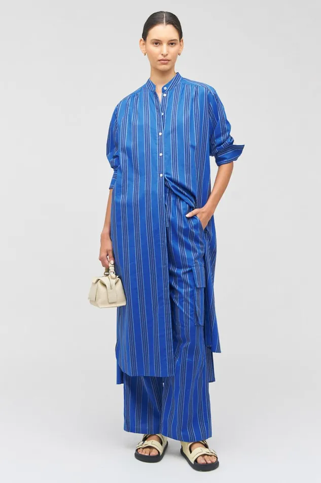Oroton Swedish Stripe PJ Pant Folk Blue Women Pants Oroton Swedish Stripe PJ Pant Folk Blue Women Pants