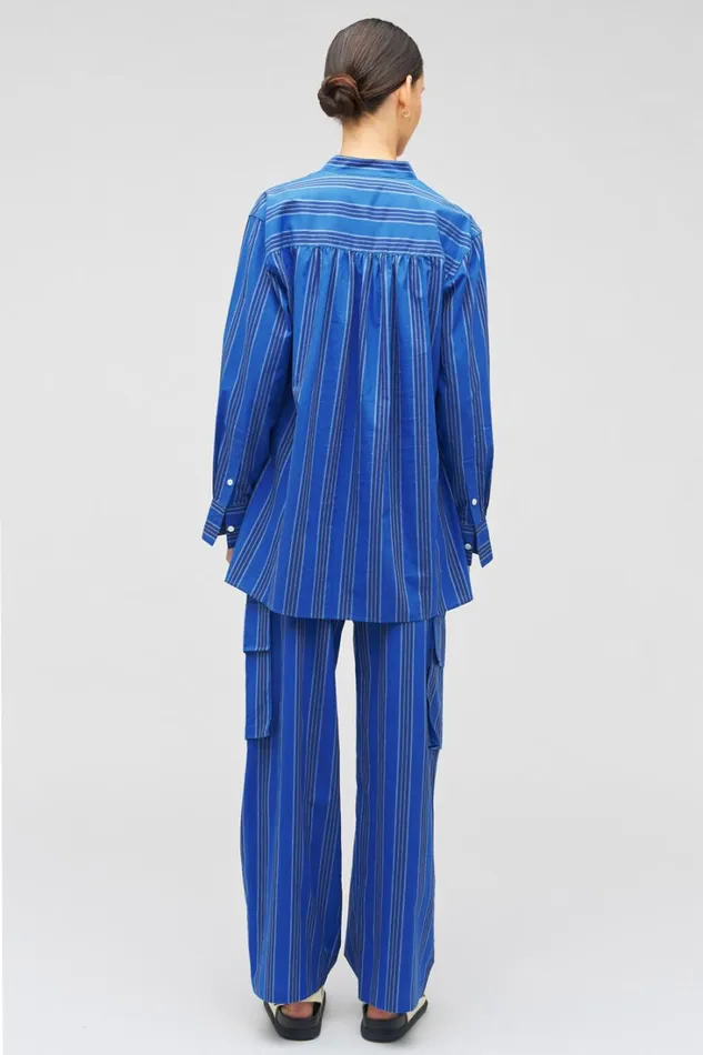 Oroton Swedish Stripe PJ Pant Folk Blue Women Pants Oroton Swedish Stripe PJ Pant Folk Blue Women Pants