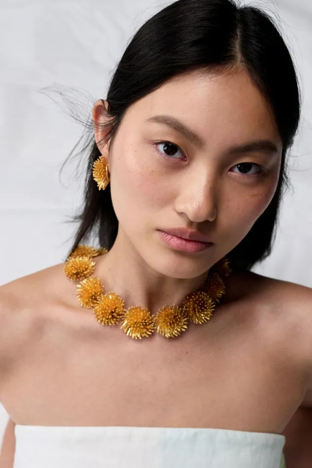 Oroton Urchin Earrings Worn Gold Women Jewellery Oroton Urchin Earrings Worn Gold Women Jewellery