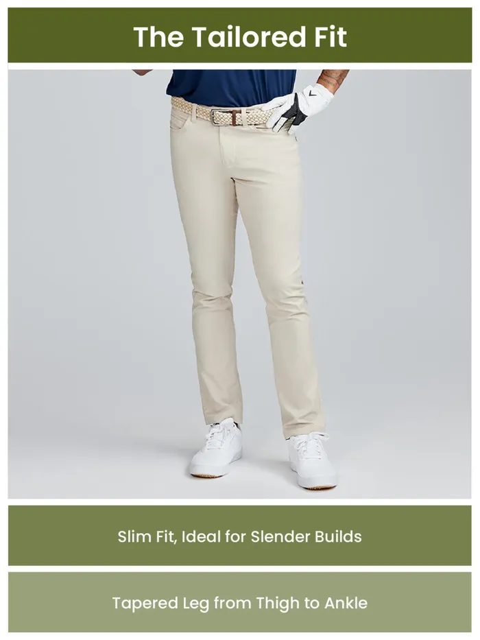 Pants Men Tasc Performance Motion Pant Tailored Fit 8211 MidKhaki